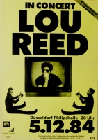 REED, LOU - VELVET UNDERGROUND - 1984 - Plakat - Concert - Poster - Dsseldorf
