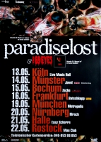 PARADISE LOST - 2001 - Tourplakat - 69 Eyes - Believe in Nothing - Tourposter