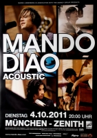 MANDO DIAO - 2011 - Konzertplakat - Concert - Acoustic - Tourposter - Mnchen