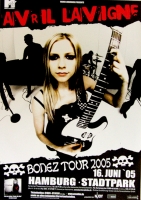LAVIGNE, AVRIL - 2005 - Live In Concert - Bonez Tour - Poster - Hamburg