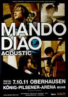 MANDO DIAO - 2011 - Konzertplakat - Concert - Acoustic - Tourposter - Oberhausen