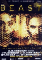 BEAST - 2009 - Plakat - In Concert - Dont mess with the Beast Tour - Poster