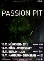 PASSION PIT - 2009 - Live In Concert - Manners Tour - Poster