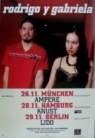 RODRIGO Y GABRIELA - 2007 - Plakat - Live In Concert Tour - Poster
