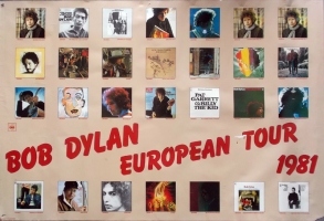 DYLAN, BOB - 1981 - Promoplakat - Europen Tour - Tourposter