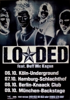 LOADED - DUFF McKAGAN - GUNS N ROSES - 2011 - Tourplakat - Tourposter - Poster