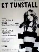 TUNSTALL, KT - 2011 - Plakat - Live In Concert - Tiger Suit Tour - Poster