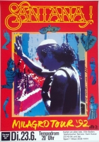 SANTANA - 1992 - Konzertplakat - Concert - Milagro - Tourposter - Berlin