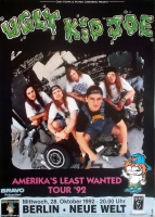 UGLY KID JOE - 1992 - In Concert - Americas least Wanted Tour - Poster - Berlin