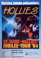 HOLLIES - 1984 - In Concert - 20 Jahre - Jubilee Tour - Poster - Berlin