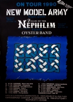 NEW MODEL ARMY - 1990 - In Concert - Vagabonds in Unity Tour - Poster