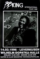KING, B.B. - 1996 - Konzertplakat - International - Tourposter - Leverkusen