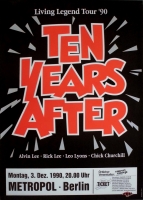 TEN YEARS AFTER - 1990 - In Concert - Living Legend Tour - Poster - Berlin