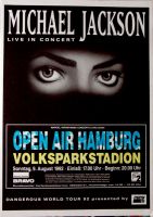 JACKSON, MICHAEL - 1992 - Plakat - Dangerous Tour - Poster - Hamburg