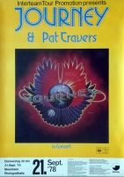 JOURNEY - 1978 - Plakat - Concert - Pat Travers - Tourposter - Mannheim