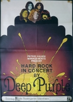 DEEP PURPLE - 1970 - Konzertplakat - Hard Rock in Concert - Tourposter - Mannhei