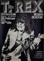 T-REX - MARC BOLAN - 1973 - In Concert - Slider Tour - Poster - Mannheim