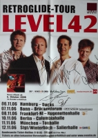 LEVEL 42 - 2006 - Tourplakat - Retroglide - Tourposter - Signed / Autogramm