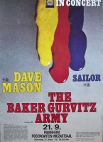 BAKER, GINGER - 1975 - Plakat - Gurvitz Army - Sailor - Poster - Mannheim