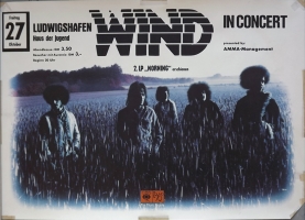 WIND - 1972 - Konzertplakat - Concert - Morning - Tourposter - Ludwigshafen