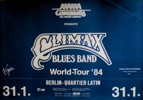 CLIMAX BLUES BAND - 1984 - Konzetplakat - World - Tourposter - Berlin