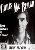 DE BURGH, CHRIS - 1982 - In Concert - Best Moves Tour - Poster - Berlin
