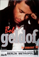 GELDOF, BOB - BOOMTOWN RATS - 1990 - in Concert Tour - Poster - Berlin