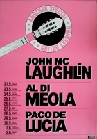 McLAUGHLIN, JOHN - 1983 - Plakat - Al Di Meola - Paco De Lucia - Poster