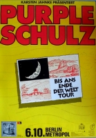 PURPLE SCHULZ - 1992 - Bis ans Ende der Welt Tour - Poster - Berlin
