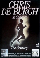 DE BURGH, CHRIS - 1983 - Konzertplakat - Getaway - Tourposter - Saarbrcken