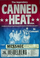 CANNED HEAT - 1976 - Konzertplakat - Concert - Message - Tourposter - Heidelberg