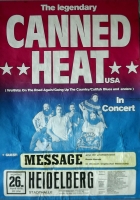 CANNED HEAT - 1976 - Message - Live In Concert Tour - Poster - Heidelberg