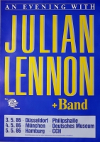 LENNON, JULIAN - BEATLES - 1986 - Live In Concert - An Evening Tour - Poster