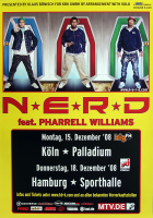 N.E.R.D - NERD - 2008 - In Concert - Pharrell Williams Tour - Poster - Kln