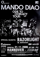 MANDO DIAO - 2006 - Plakat - Razorlight - Johnossi - Touposter - Hannover