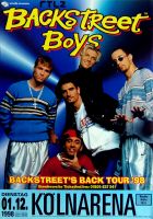 BACKSTREET BOYS - 1998 - Live In Concert - Are Back Tour - Poster - Kln