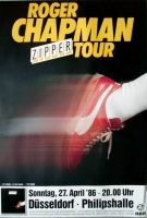 CHAPMAN, ROGER - 1986 - Konzertplakat - Zipper - Tourposter - Dsseldorf