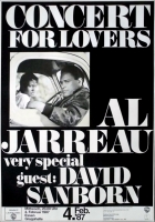 JARREAU, AL - 1987 - David Sanborn - Live In Concert Tour - Poster - Essen
