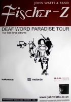FISCHER Z - 2011 - Tourplakat - Concert - Deaf Word Paradise - Tourposter