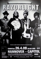 RAZORLIGHT - 2009 - Konzertplakat - Slipway Fires - Tourposter - Hannover