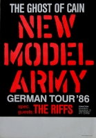 NEW MODEL ARMY - 1986 - In Concert - Ghost of Chain Tour - Poster