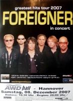 FOREIGNER - 2007 - Live In Concert - Greatest Hits Tour - Poster - Hannover