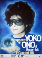 ONO, YOKO - 1986 - Konzertplakat - Concert - Starpeace - Tourposter - Mannheim