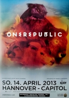 ONEREPUBLIC - 2013 - Plakat - I Concert - Native Tour - Poster - Hannover