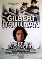 O SULLIVAN, GILBERT - 1974 - Konzertplakat - Concert - Tourposter - Dsseldorf
