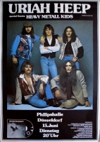 URIAH HEEP - 1976 - Konzertplakat - High And Mighty - Tourposter - Dsseldorf