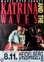 KATRINA & THE WAVES - 1986 - Plakat - Waves over Europe - Poster - Heidelberg