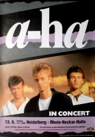 A-HA - 1988 - Konzertplakat - Concert - Tourposter - Heidelberg