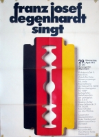 DEGENHARDT, FRANZ JOSEF - 1971 - Konzertplakat - Tourposter - Mannheim