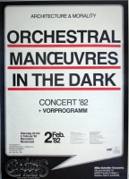 ORCHESTRAL MANOEUVRES - 1982 - Konzertplakat - Tourposter - Mannheim